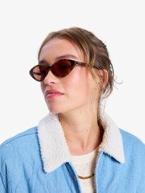4 Not So Basic - Denim Jack met Sherpa-voering voor Dames Blue ERJJK03675 Roxy