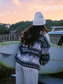 2 Feels Like Winter - Oversize Sherpa-Jacke für Frauen Braun ERJJK03676 Roxy
