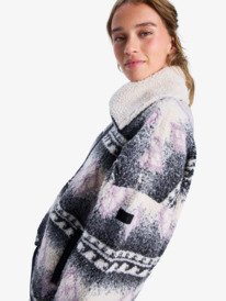 6 Feels Like Winter - Oversize Sherpa-Jacke für Frauen Braun ERJJK03676 Roxy