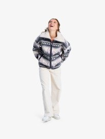 7 Feels Like Winter - Oversize Sherpa-Jacke für Frauen Braun ERJJK03676 Roxy