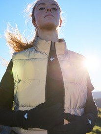 1 Move Free Puffy - Technical Puffy Vest for Women Gray ERJJK03683 Roxy
