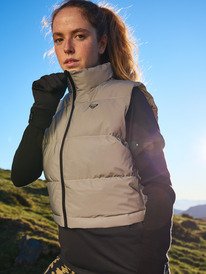 0 Move Free Puffy - Technical Puffy Vest for Women Gray ERJJK03683 Roxy