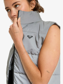 7 Move Free Puffy - Technical Puffy Vest for Women Grey ERJJK03683 Roxy