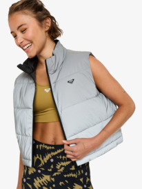 8 Move Free Puffy - Technical Puffy Vest for Women Grey ERJJK03683 Roxy