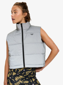 1 Move Free Puffy - Technical Puffy Vest for Women Grey ERJJK03683 Roxy