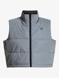 0 Move Free Puffy - Technical Puffy Vest for Women Grey ERJJK03683 Roxy