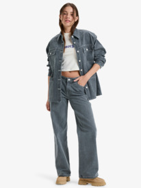 2 Chloe Kim Pop Stitch - Oversized shacket met relaxed fit voor Dames Black ERJJK03686 Roxy