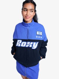 4 Chloe Kim Moto - Bomberjack in motorstijl met relaxed fit voor Dames Black ERJJK03688 Roxy