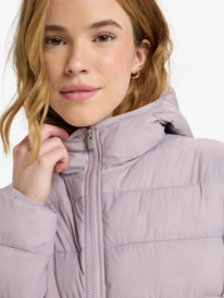 4 Wind Bliss Hooded - Giacca imbottita leggera e compattabile da Donna Purple ERJJK03691 Roxy