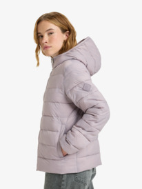 1 Wind Bliss Hooded - Giacca imbottita leggera e compattabile da Donna Purple ERJJK03691 Roxy