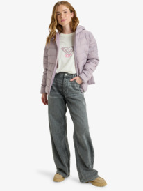 2 Wind Bliss Hooded - Giacca imbottita leggera e compattabile da Donna Purple ERJJK03691 Roxy