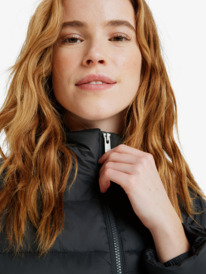 4 Wind Bliss - Chaqueta acolchada ligera y comprimible para mujer Negro ERJJK03692 Roxy