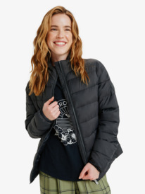 5 Wind Bliss - Chaqueta acolchada ligera y comprimible para mujer Negro ERJJK03692 Roxy