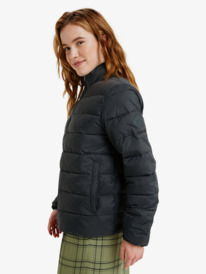 1 Wind Bliss - Chaqueta acolchada ligera y comprimible para mujer Negro ERJJK03692 Roxy