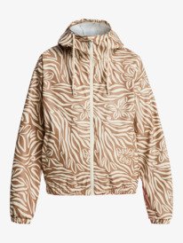 8 Wait For Me Printed - Impermeável estampado para mulher Beige ERJJK03694 Roxy