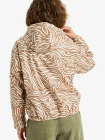 5 Wait For Me Printed - Impermeável estampado para mulher Beige ERJJK03694 Roxy