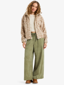 4 Wait For Me Printed - Impermeável estampado para mulher Beige ERJJK03694 Roxy
