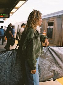 1 Have A Blast - Corduroy Jacket for Women Green ERJJK03698 Roxy