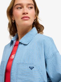 2 Beachfront Bliss - Veste courte workwear pour Femme Blanc ERJJK03702 Roxy