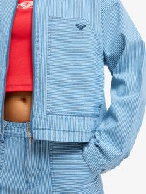 3 Beachfront Bliss - Veste courte workwear pour Femme Blanc ERJJK03702 Roxy