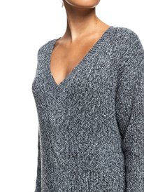 6 Turn A Corner - Vestido de Manga Larga para Mujer Negro ERJKD03376 Roxy