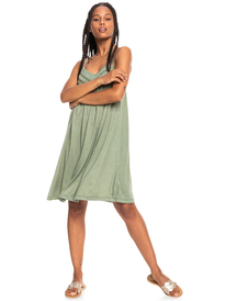 3 Rare Feeling - Strappy Dress for Women Green ERJKD03386 Roxy