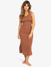 0 Good Keepsake  - Midi Dress for Women Brown ERJKD03490 Roxy