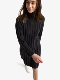 3 Earth Shades - Sweaterjurk voor Dames Black ERJKD03497 Roxy