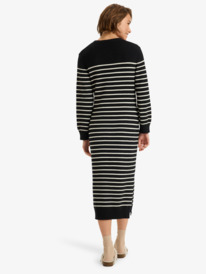 3 Cool Waves - Vestido camisola maxi para mulher Preto ERJKD03536 Roxy