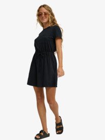 3 Sunny Expedition Solid - T-Shirt-Kleid für Frauen Schwarz ERJKD03546 Roxy