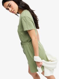 1 Sunny Expedition Solid - Robe T-shirt pour Femme Vert ERJKD03546 Roxy