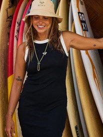 0 Iconic Days - Sleeveless Rib Knit Dress for Women Black ERJKD03547 Roxy