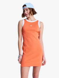 0 Iconic Days - Sleeveless Rib Knit Dress for Women Pink ERJKD03547 Roxy