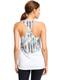 4 Hiding Place - Top Tecnico Smanicato da Donna White ERJKT03578 Roxy