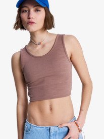 0 Good Keepsake - Crop Top for Women Brown ERJKT03648 Roxy