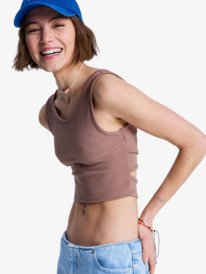 1 Good Keepsake - Crop Top for Women Brown ERJKT03648 Roxy