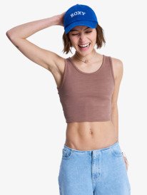 3 Good Keepsake - Crop Top for Women Brown ERJKT03648 Roxy