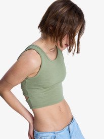 1 Good Keepsake - Crop Top for Women Green ERJKT03648 Roxy