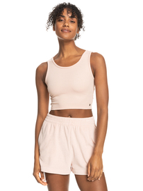 6 Good Keepsake - Débardeur cropped pour Femme Rose ERJKT03648 Roxy
