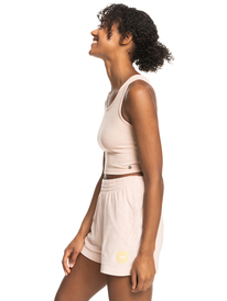 7 Good Keepsake - Débardeur cropped pour Femme Rose ERJKT03648 Roxy