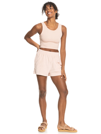 8 Good Keepsake - Débardeur cropped pour Femme Rose ERJKT03648 Roxy