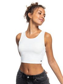 3 Good Keepsake - Crop Top for Women White ERJKT03648 Roxy