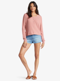 4 Take It Home - Cosy Waffle Knit Sweatshirt for Women  ERJKT03721 Roxy