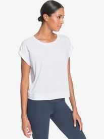 1 Lets Shake Hands - Technical Sports T-Shirt for Women White ERJKT03784 Roxy