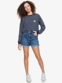 3 Just Like That - Haut de sport manches longues pour Femme Bleu ERJKT03800 Roxy