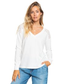 0 Candy Clouds - Haut manches longues pour Femme Blanc ERJKT03804 Roxy