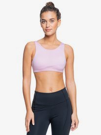 0 Tropic Sky - Medium Support Sports Bra for Women Pink ERJKT03806 Roxy