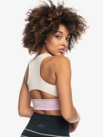 3 Golden Hours - Sport-BH mit mittlerer Unterstützung für Frauen Beige ERJKT03807 Roxy