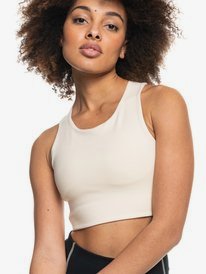 0 Golden Hours - Sport-BH mit mittlerer Unterstützung für Frauen Beige ERJKT03807 Roxy