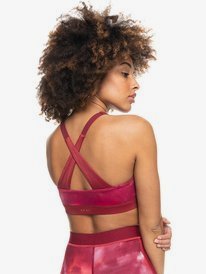 4 Mermaid Squad - Sport-BH mit hoher Unterstützung für Frauen Rot ERJKT03808 Roxy